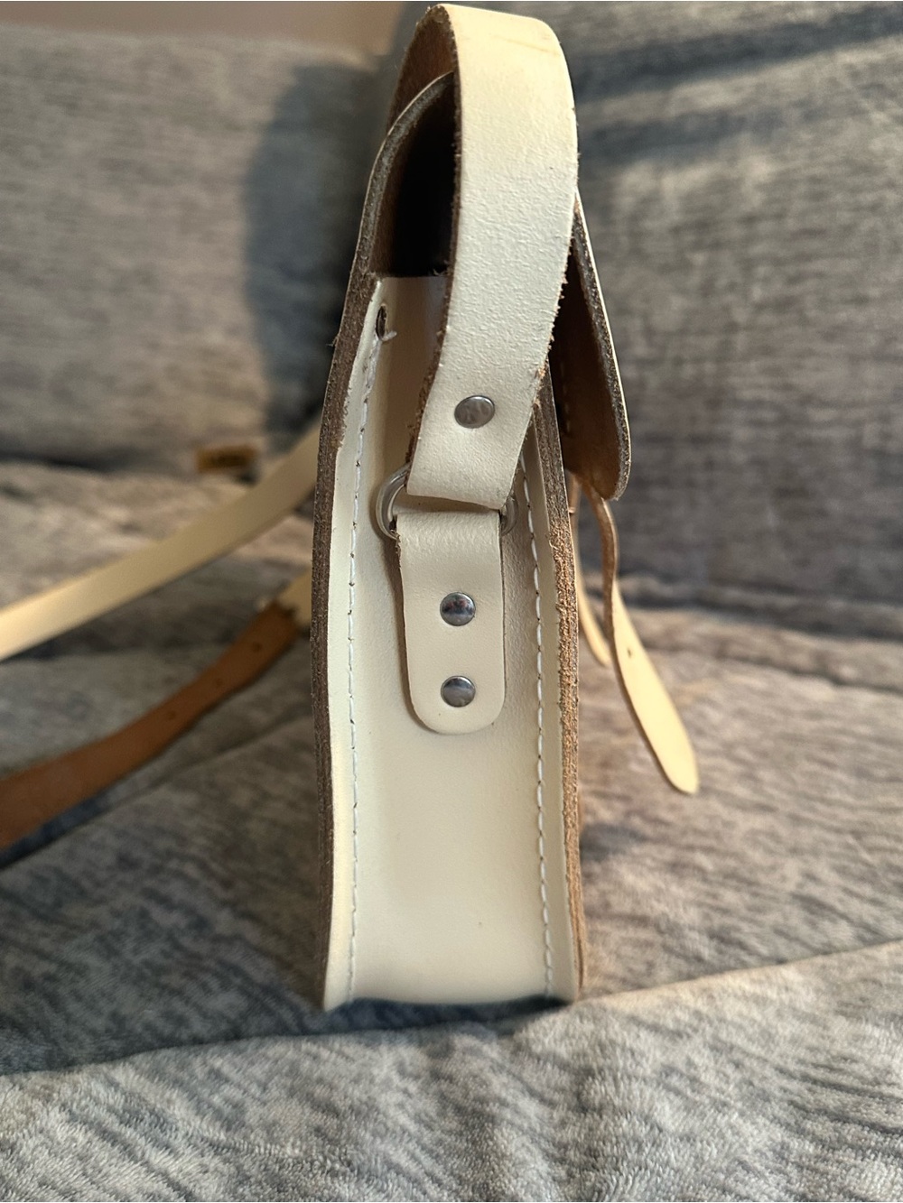 The Cambridge Satchel Company Cream Leather Satchel - Picture 4 of 8